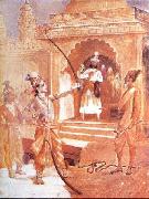 Raja Ravi Varma Sri Rama breaking the bow china oil painting artist